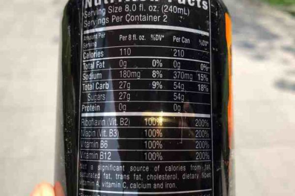 Monster nutrition facts caffeine